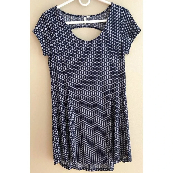 Rip Curl Navy and White Short Sleeve Surf Mini Dress Size Small - Picture 2 of 11